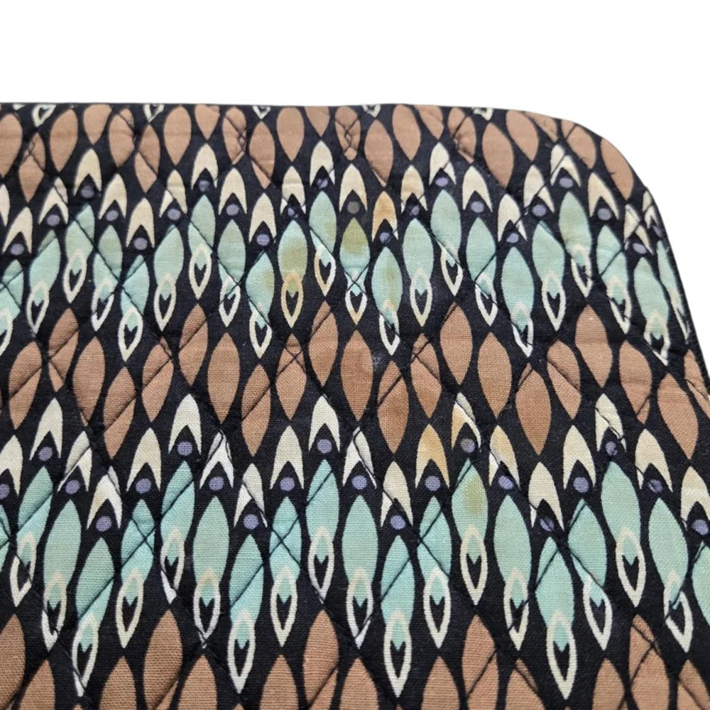Vera Bradley Sierra Stream Tablet Case Padded I-pad Electronic Devise Brown Blue